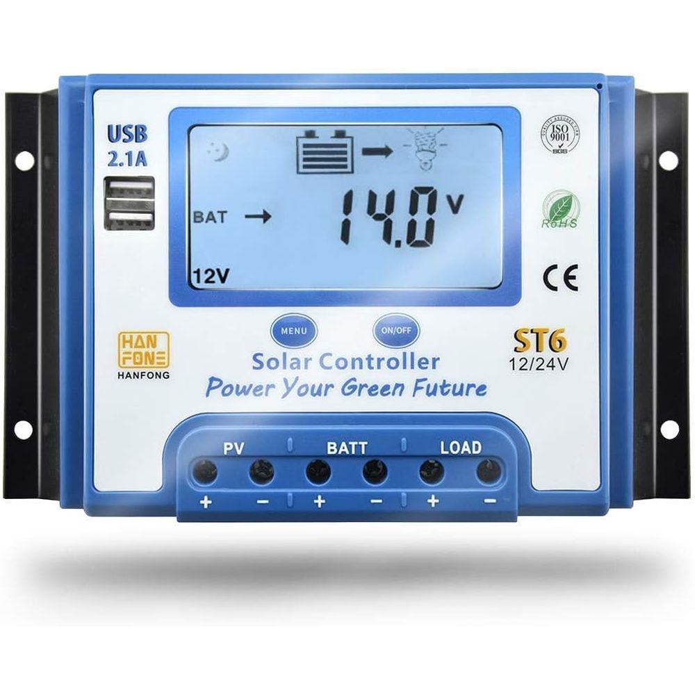 Solar Panel - Pengontrol Pengisian Daya Surya 60A 12V/24V