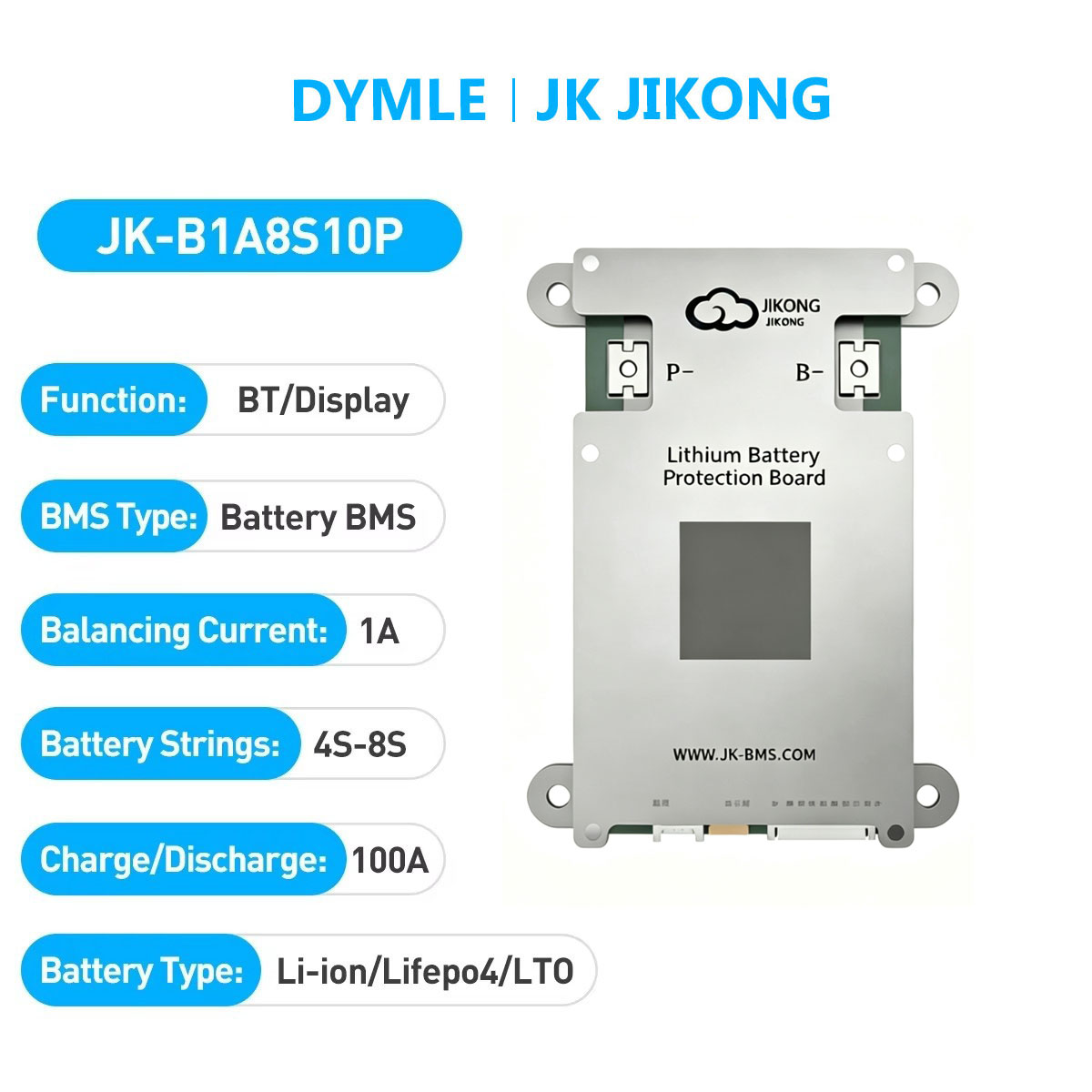 JK JIKONG B1A8S10P BMS Aktif C - Lithium Battery 12V ulasan dan harga
